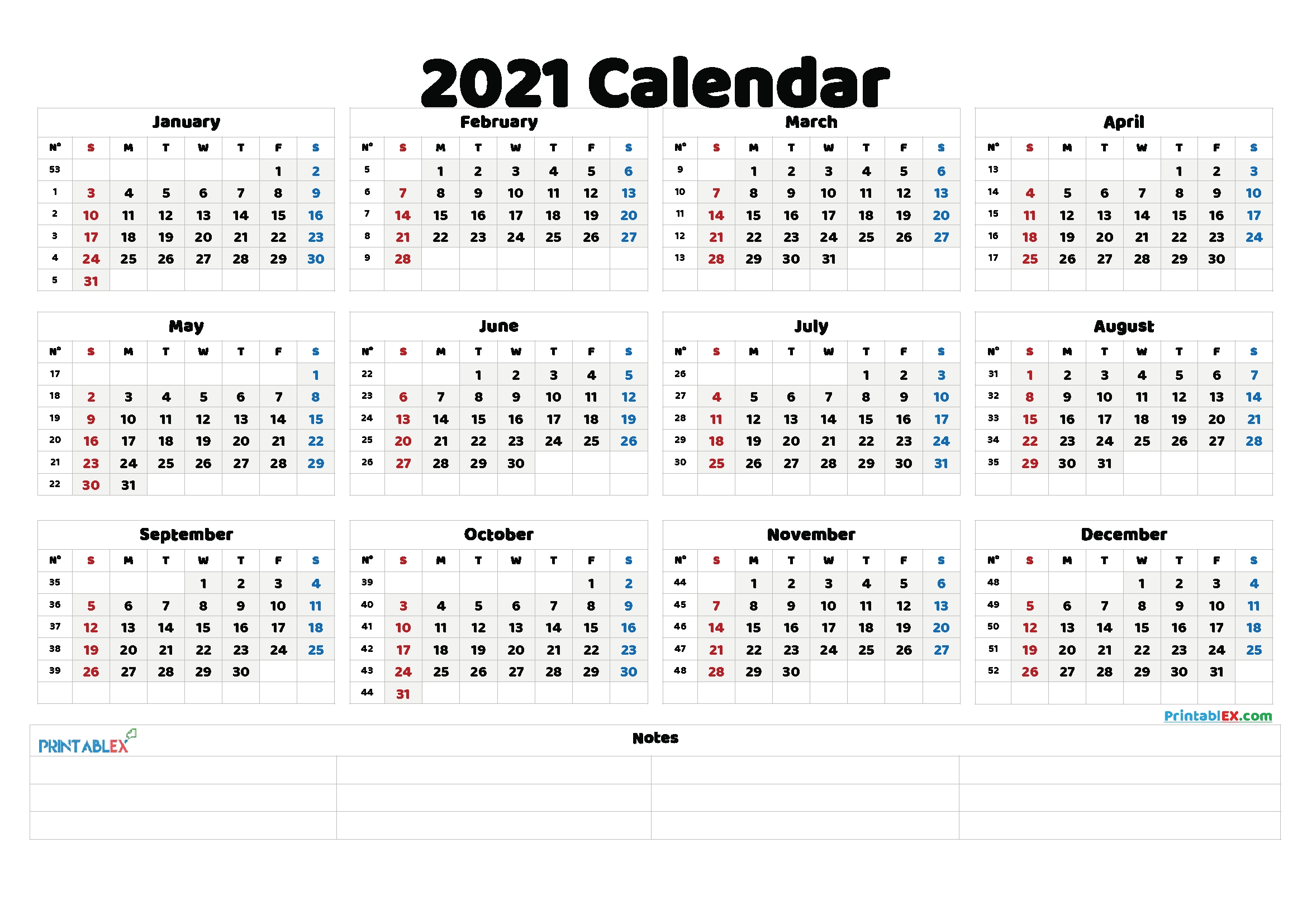 Catch 2021 Calendar By Week