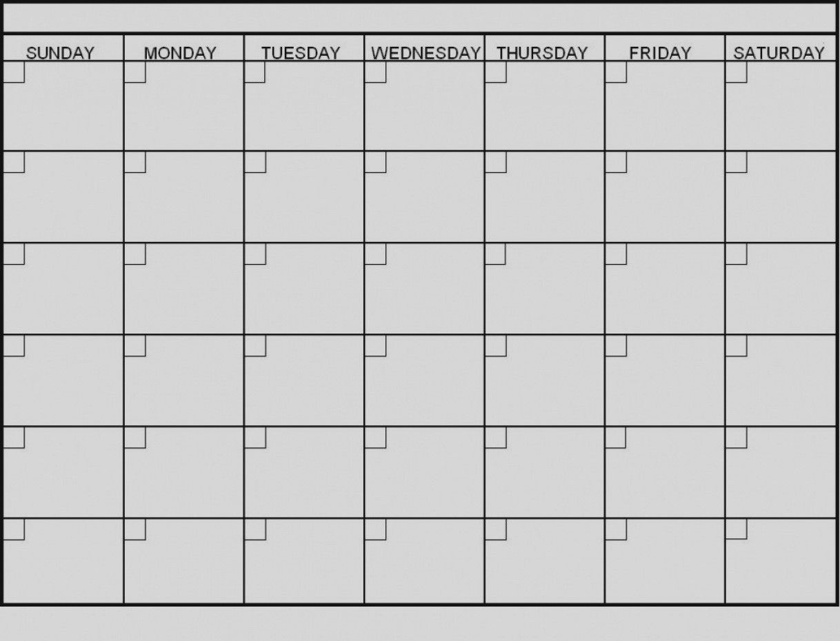 Catch 6 Week Blank Calendar