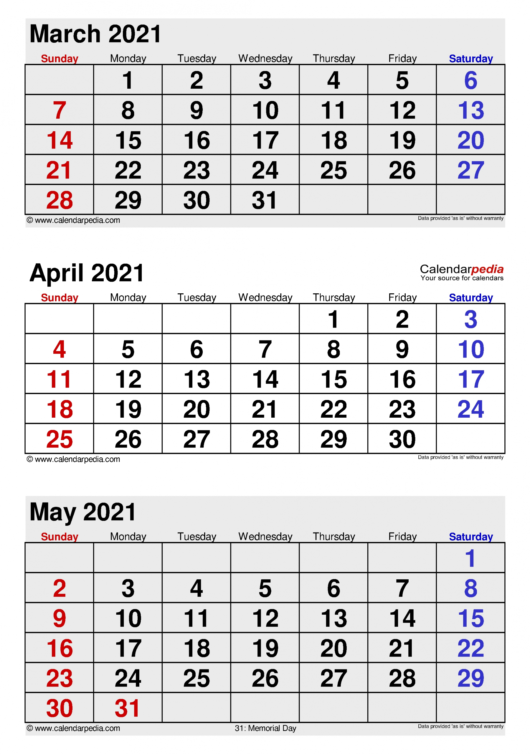 Catch April May 2021