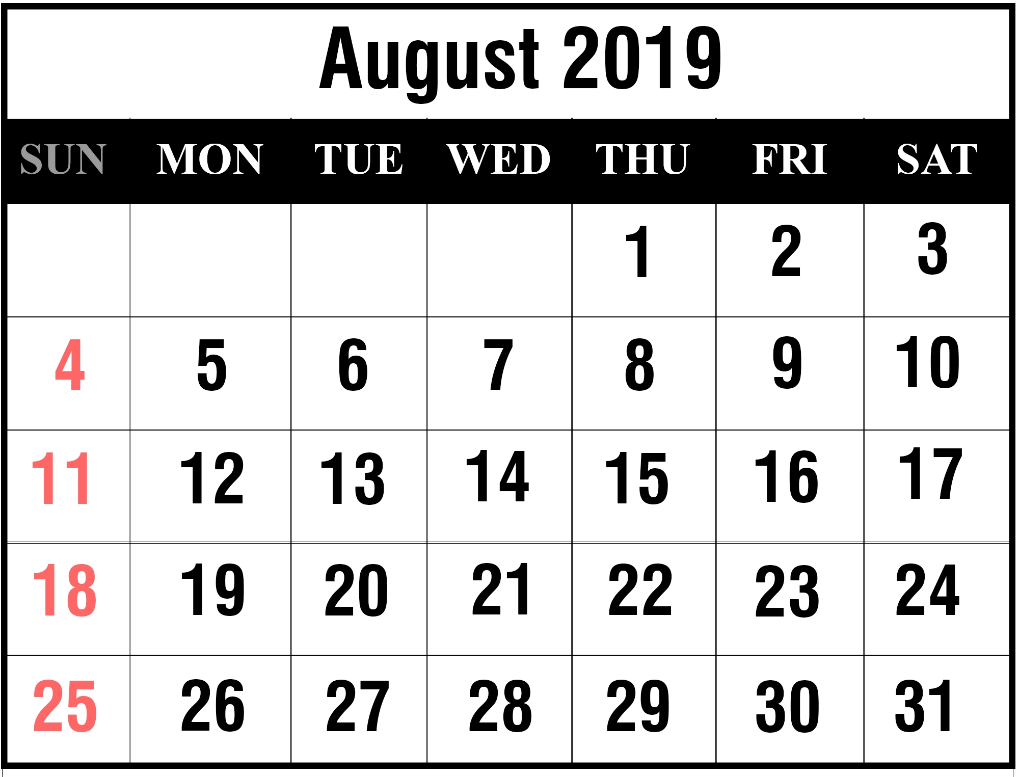 August 19 Calender Best Calendar Example