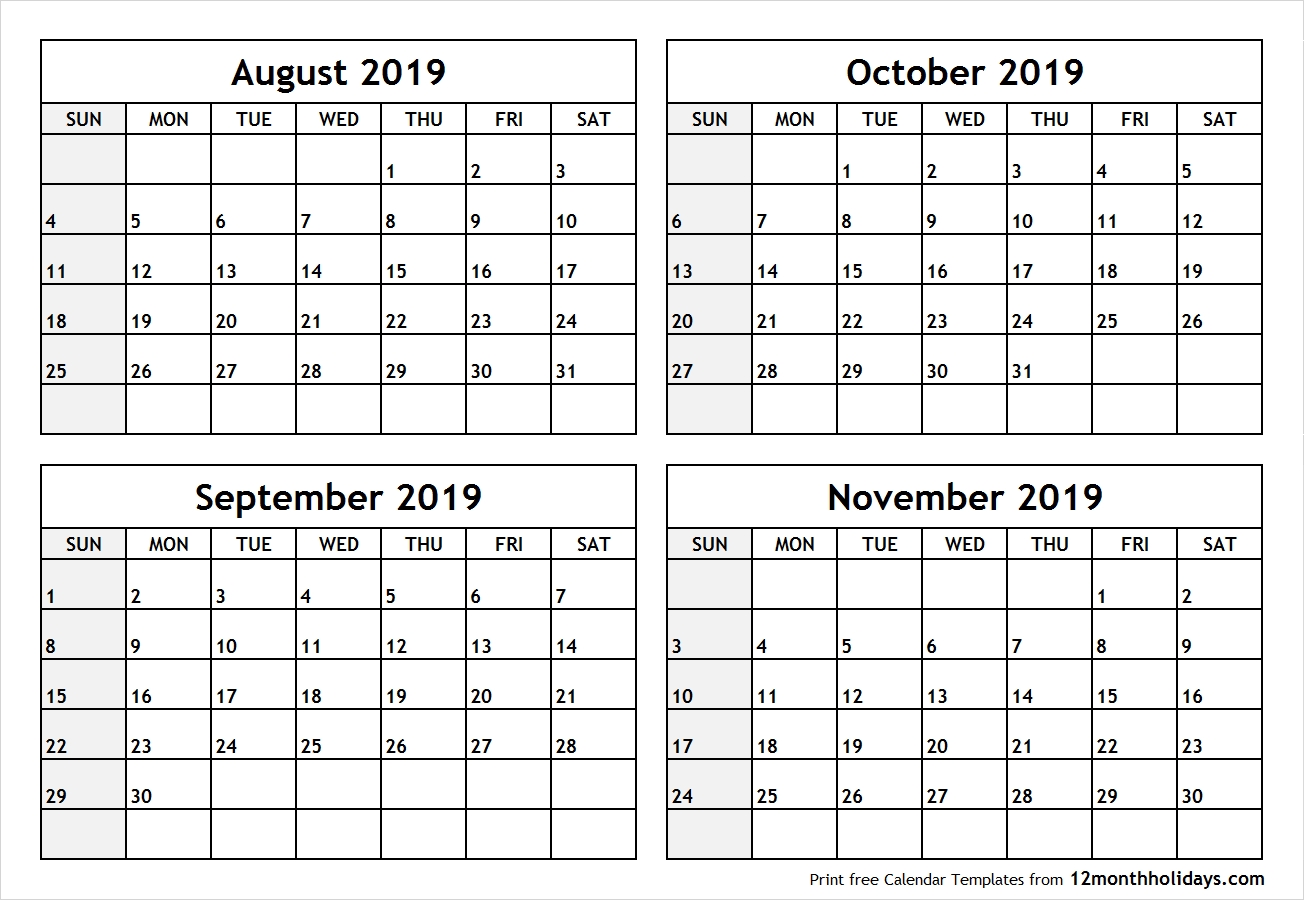 Catch August Through October