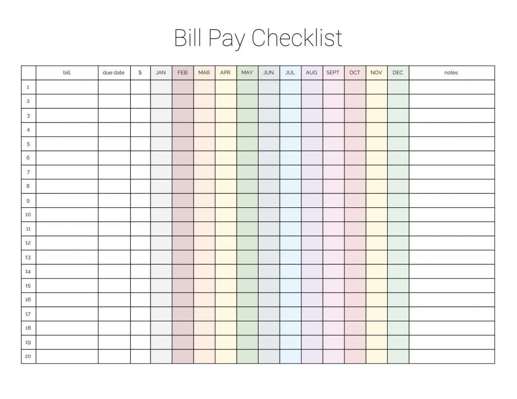 Catch Bill Due Date Template