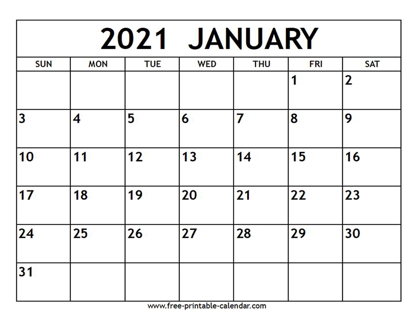 Catch Blank Calendar 2021