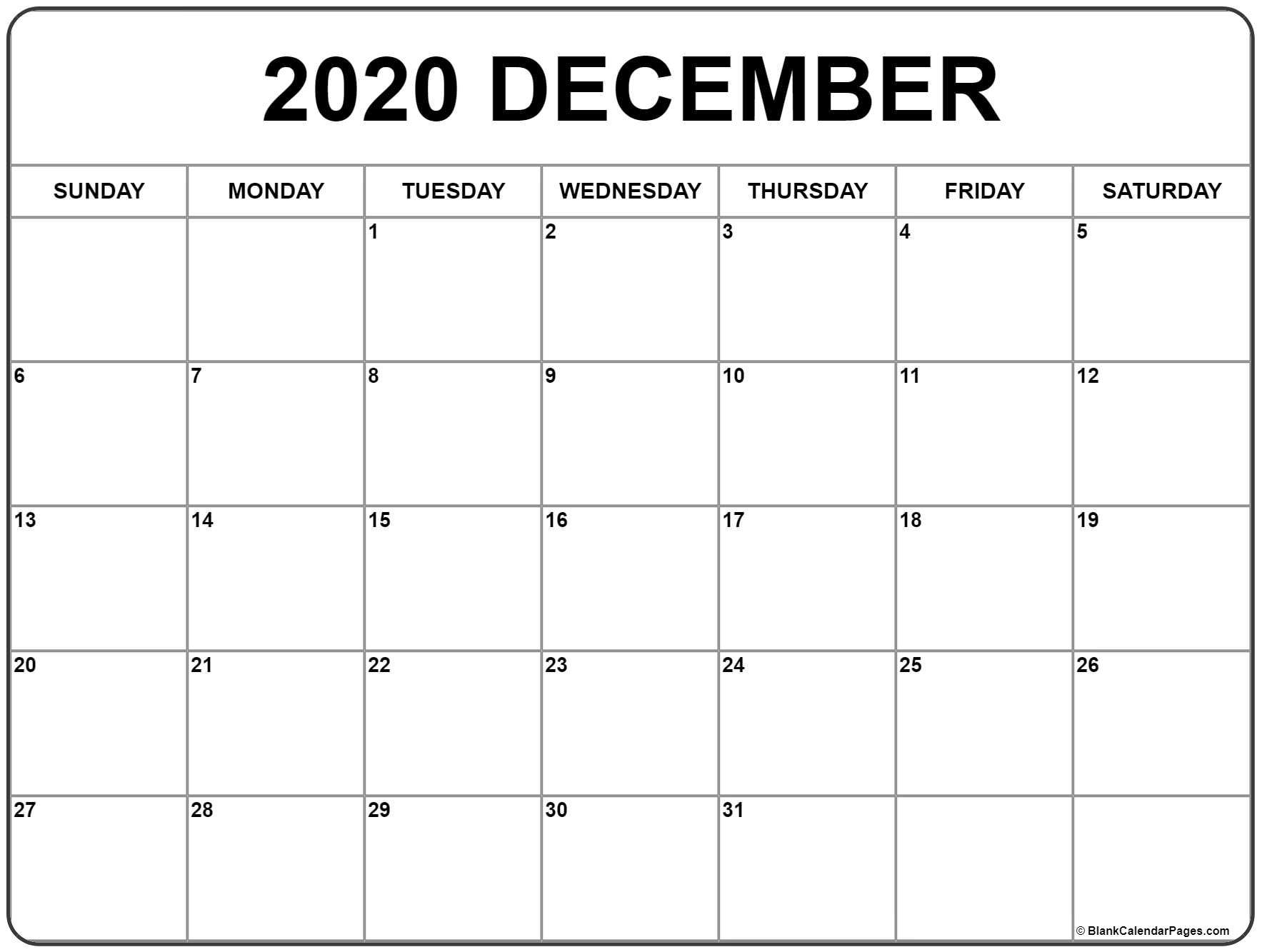 Catch Blank Calendar Template