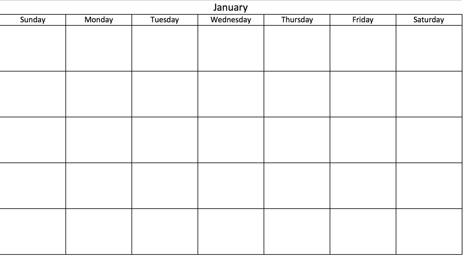 Catch Blank Calendar Weekdays Only