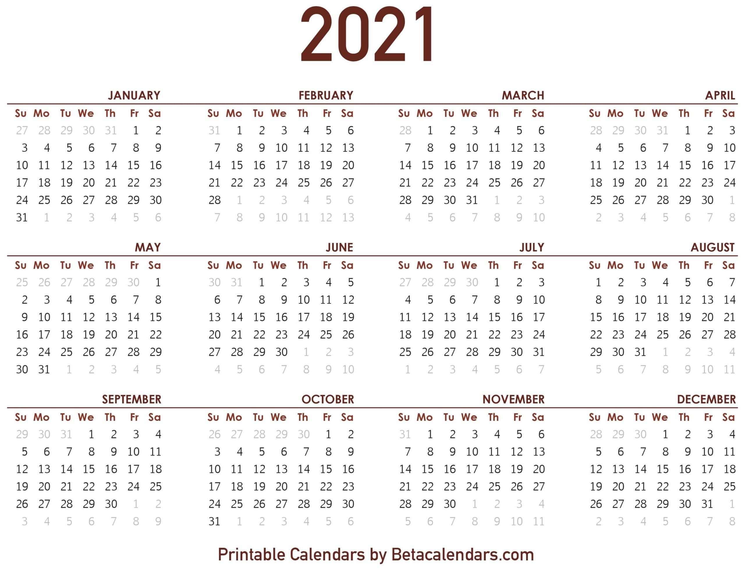 Catch Calendar August To December 2021