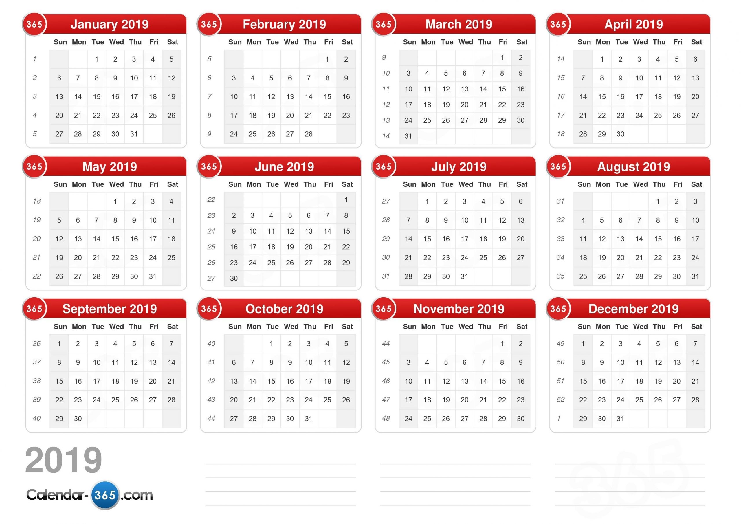 Catch Calendar With Days Numbered For 2021