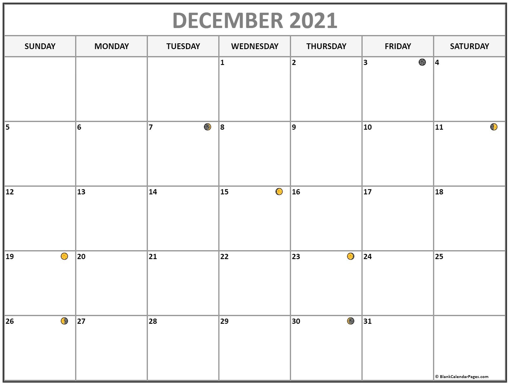 Catch December 2021 Moon Phase