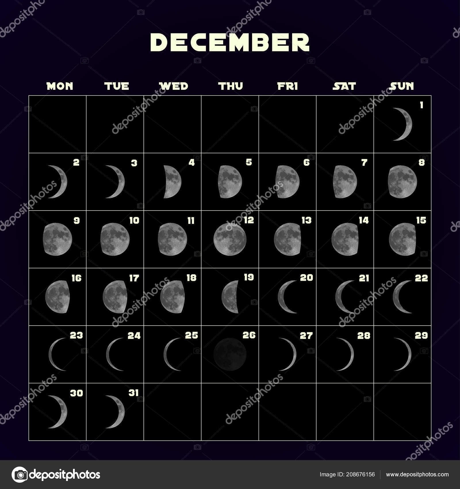 December 2021 Moon Phase Best Calendar Example