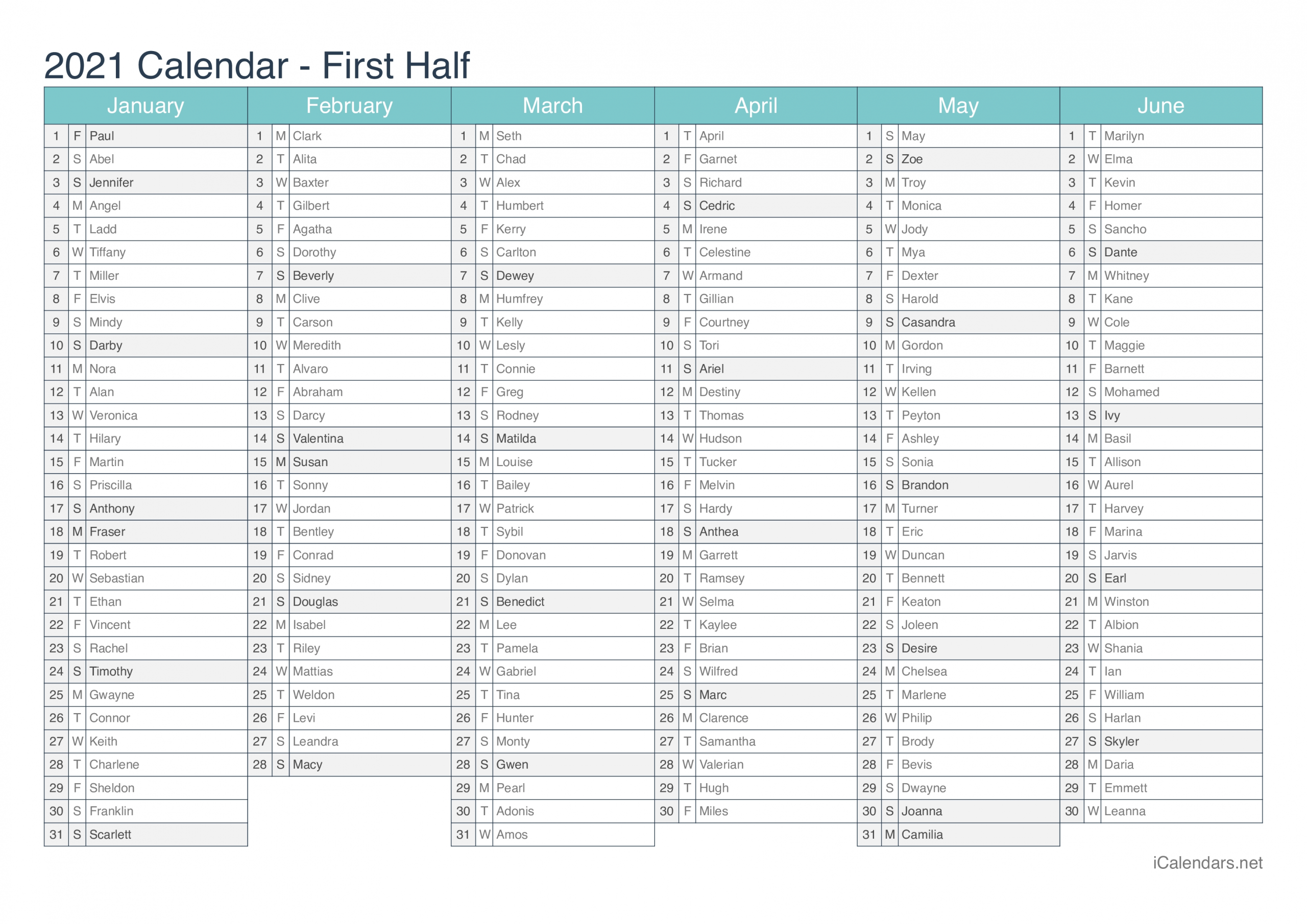 Catch Excel 2021 Calendar Monday To Friday