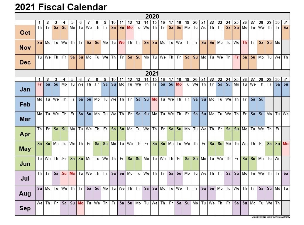 Catch Fiscal Calendar 2021 2021