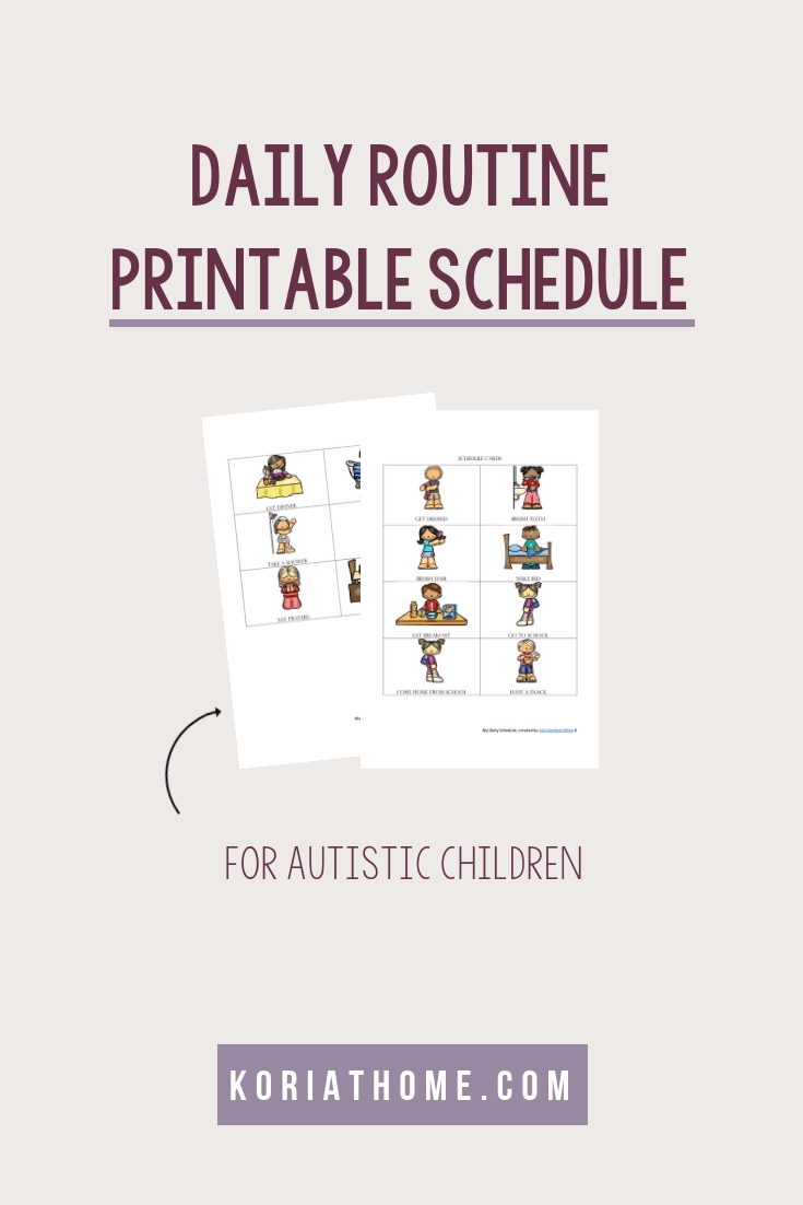 Catch Free Printable Picture Schedules For Children
