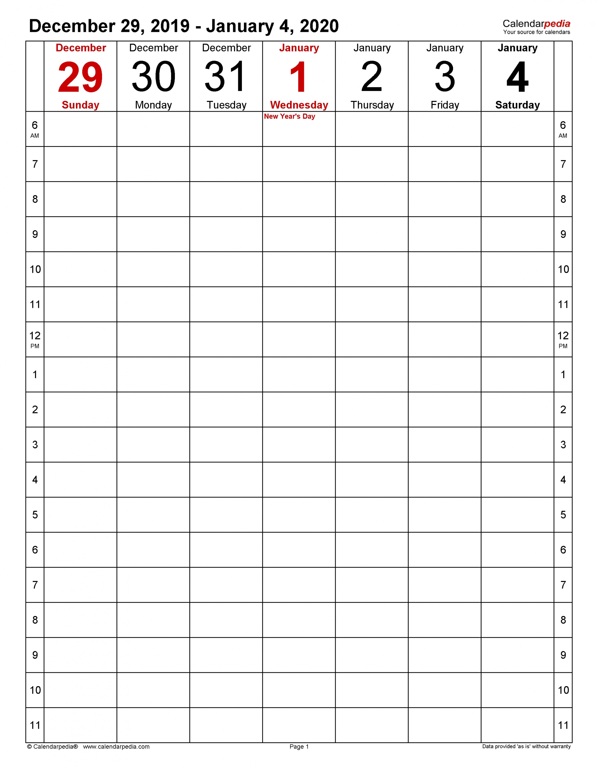 Catch Free Printable Weekly Calendar With Time Slots 2021