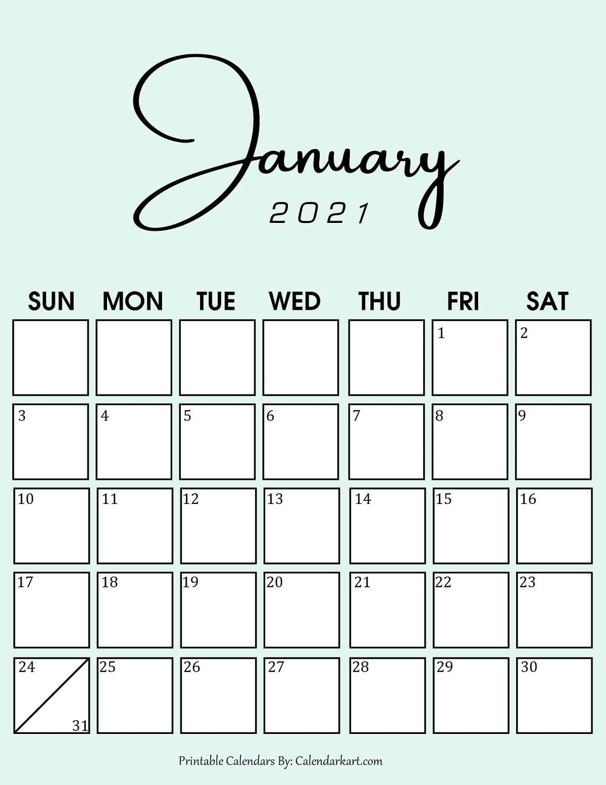 Catch Fun Printable Calendars 2021