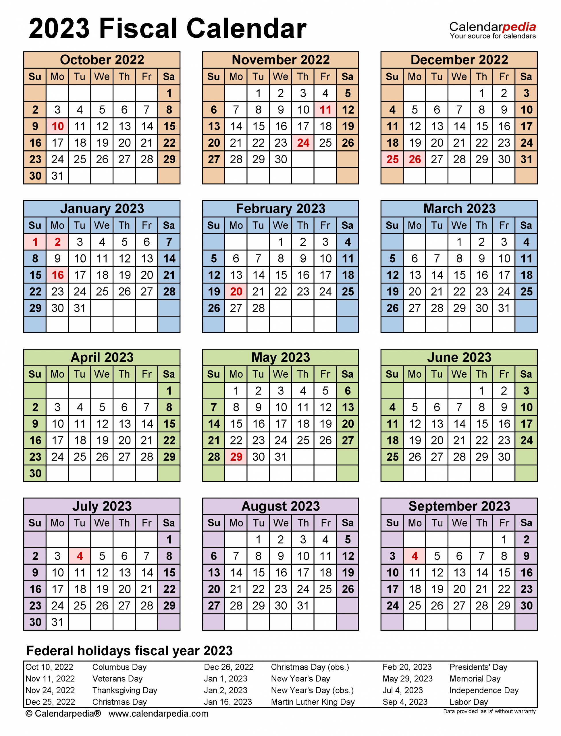 Catch Government 2023 Fiscal Calendar