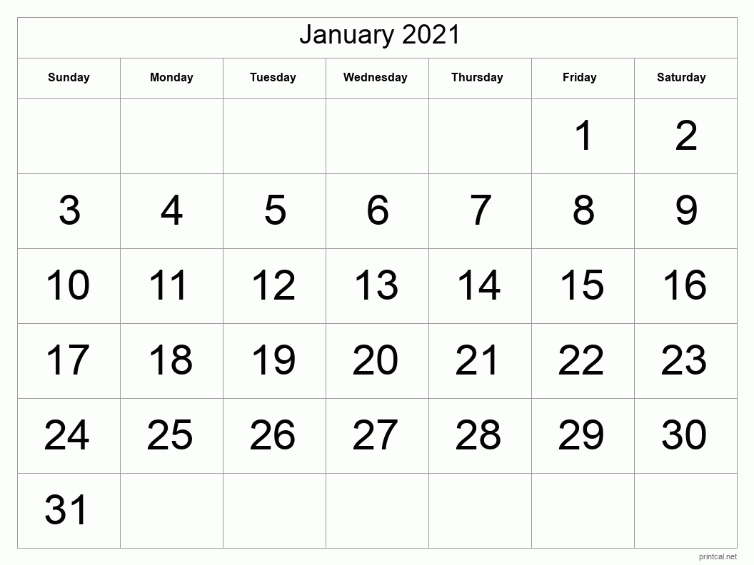Catch Half Page 2021 Printable Calendar Free