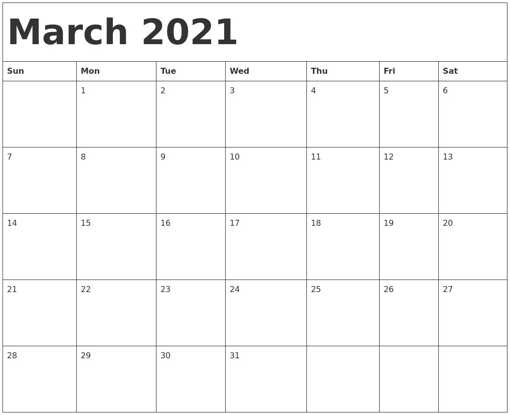 Catch January February March April 2021 Calendar Printable