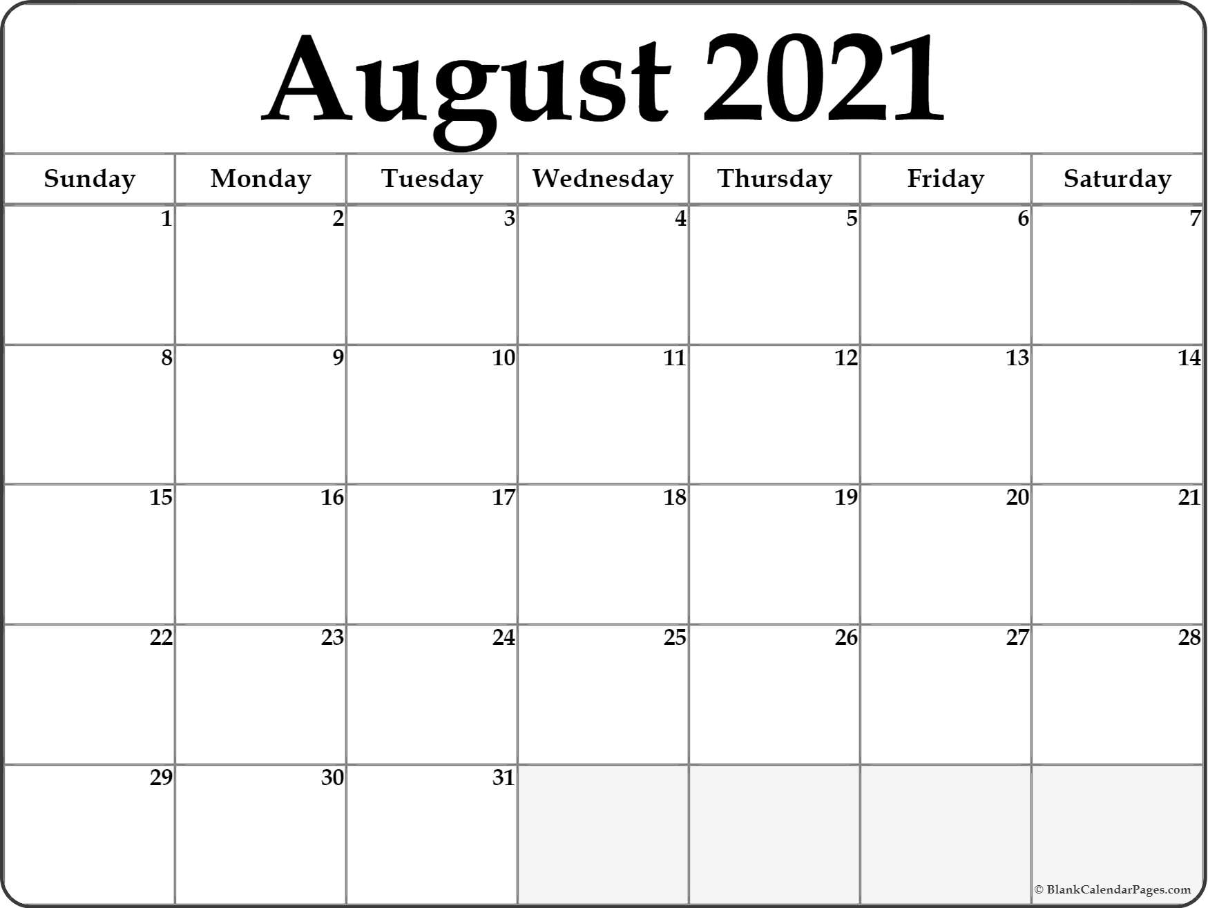 Catch Leo August 2021 Calender