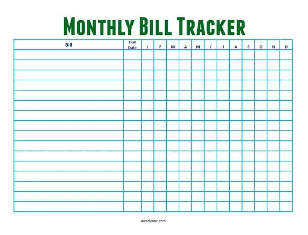 bills to pay every month