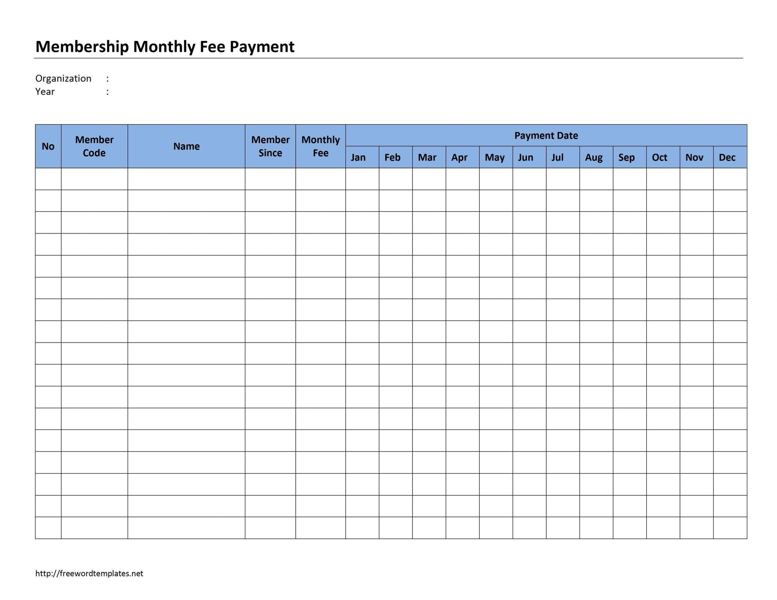 Catch Monthly Bill Paying Worksheet