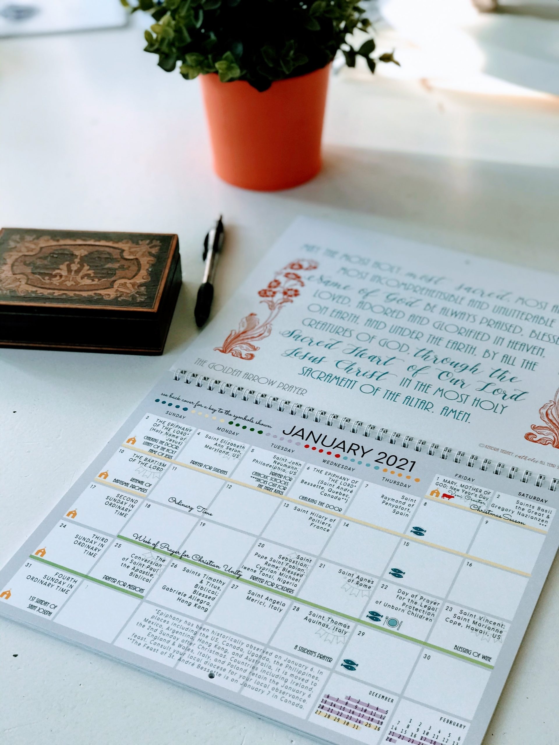 Catch Roman Liturgical Monthly Calendar – April 2021