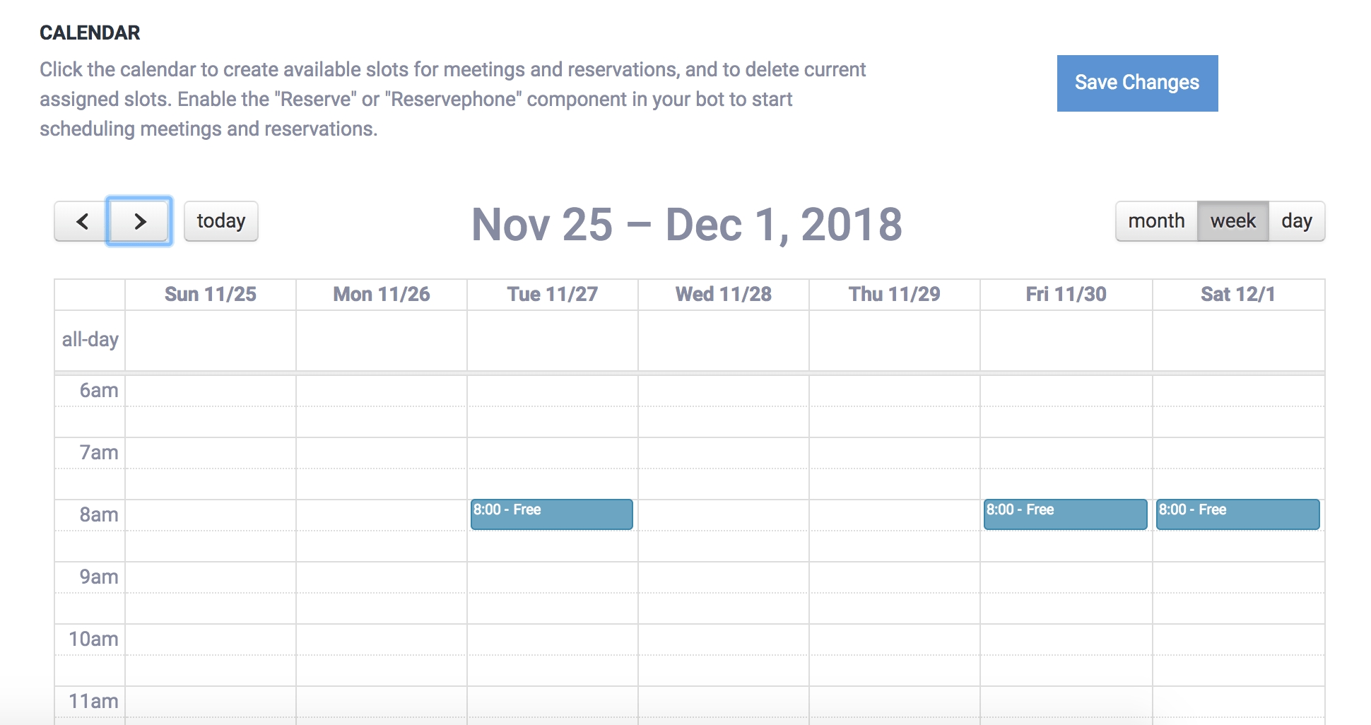 Catch Schedule Time Slot