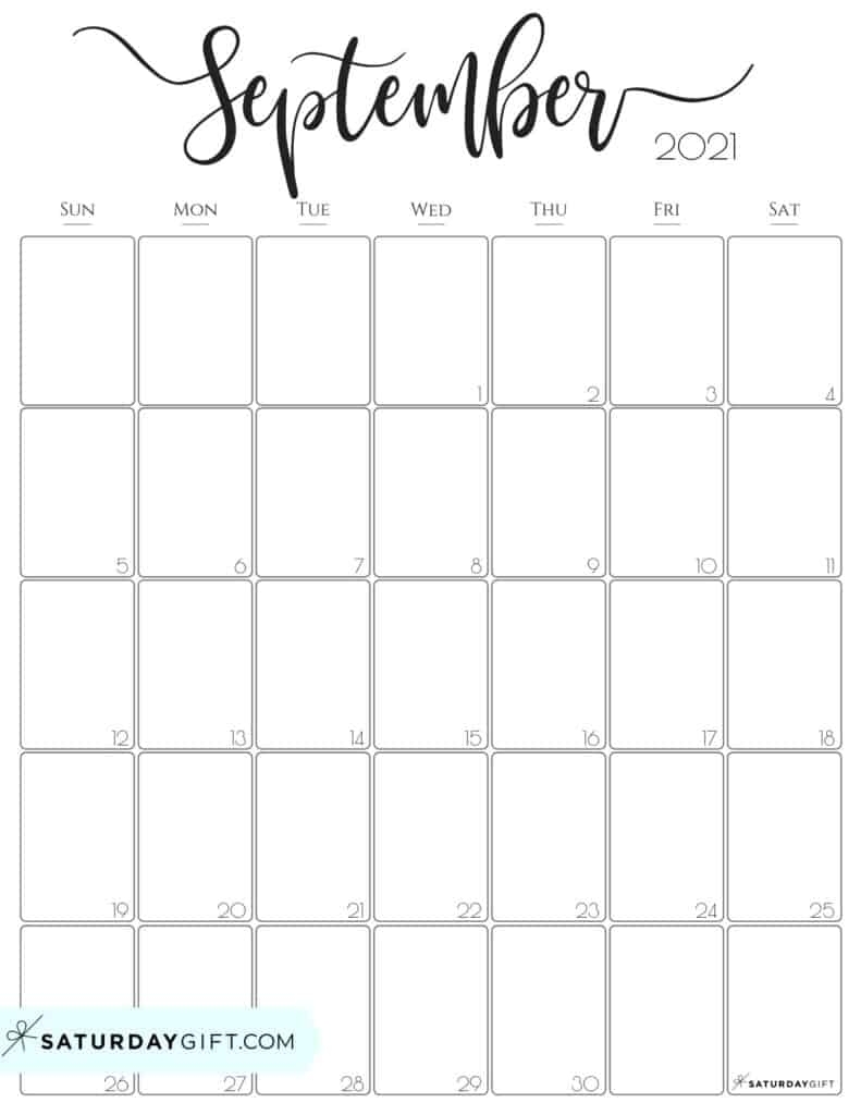 Catch September 2021 Calendar Printable Free Template
