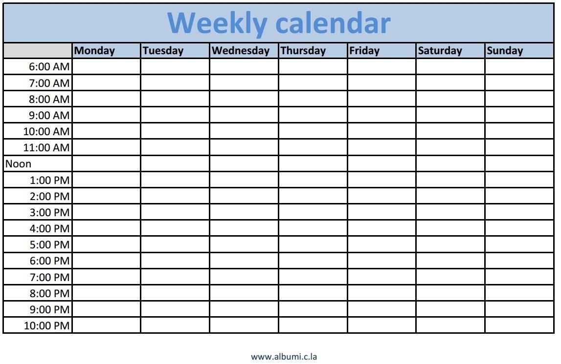 Catch Weekly Schedule Time Schedule