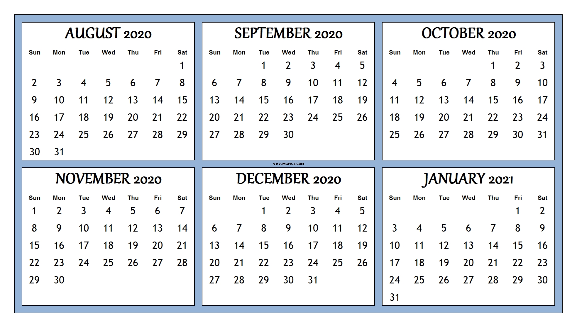 Catch 2021 Calendar August December Best Calendar Example