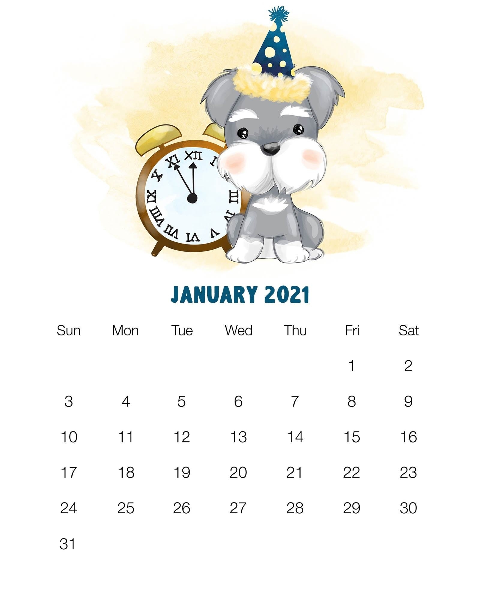 Collect 2021 Calendar Printable Cute