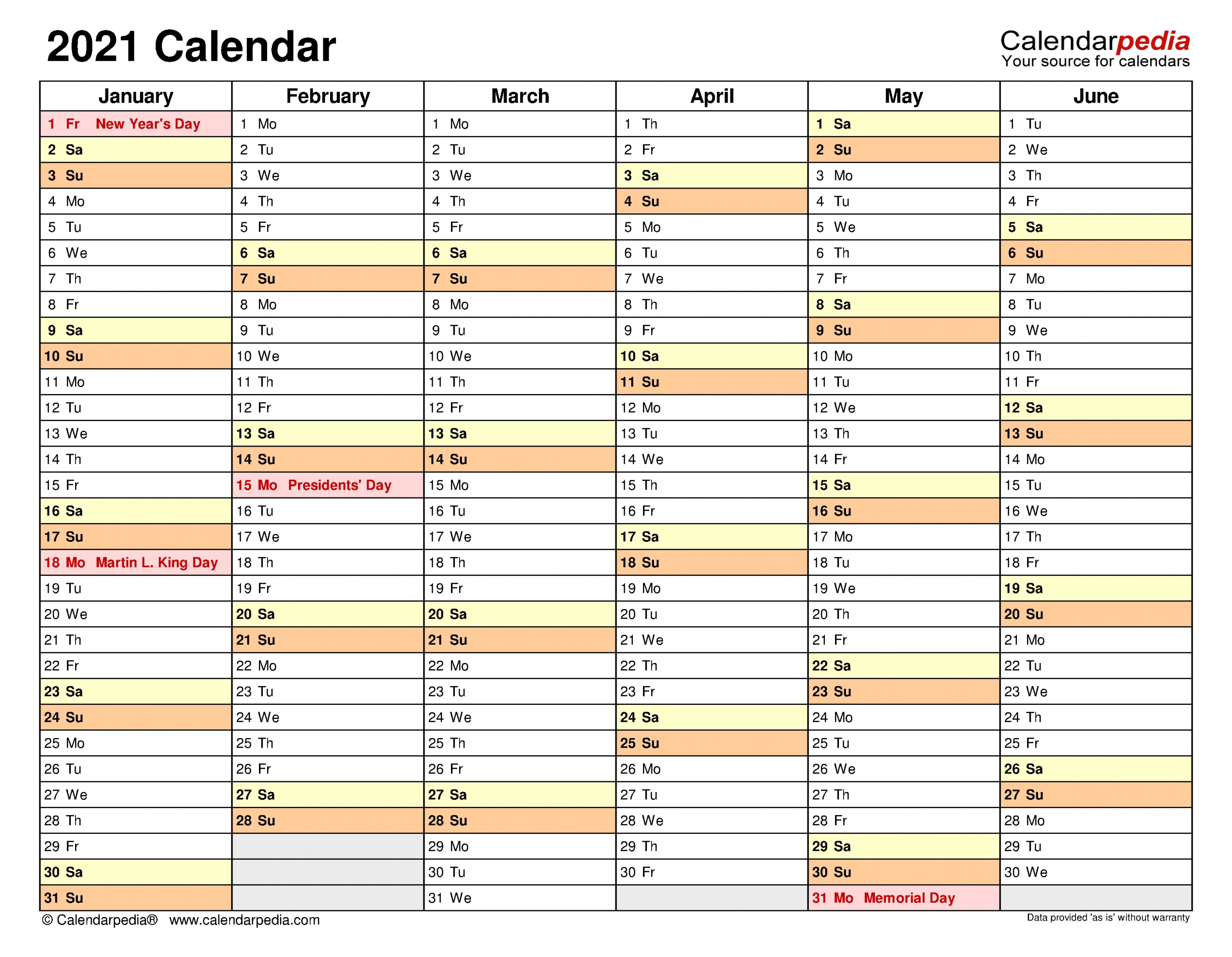 Collect 2021 Excel Calendar Weeks