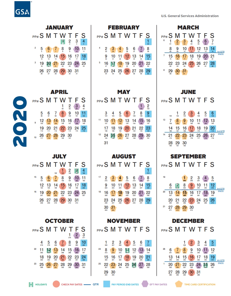 Collect 2021 Pay Period Federal Calendar