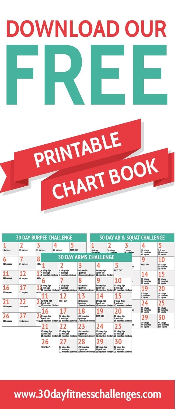 Collect 30 Day Fitness Challenges Printable Charts