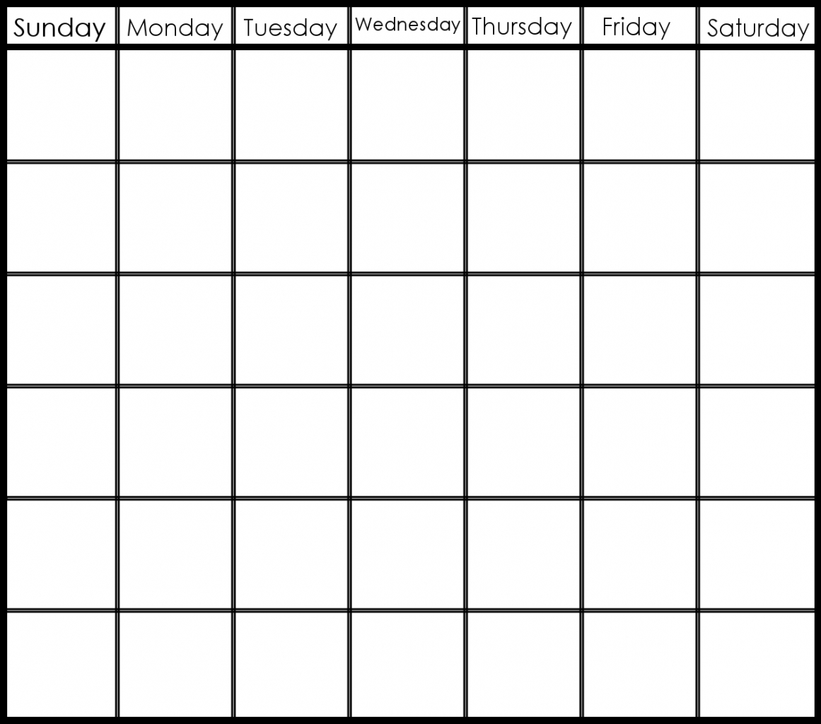 Collect 6 Week Blank Schedule Printable