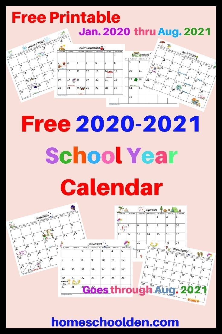 Collect August 2021 Calendar Printable Cute Homeschool