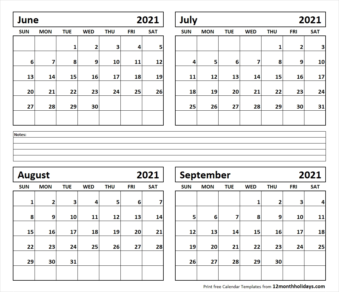 Collect August September 2021 Calendar