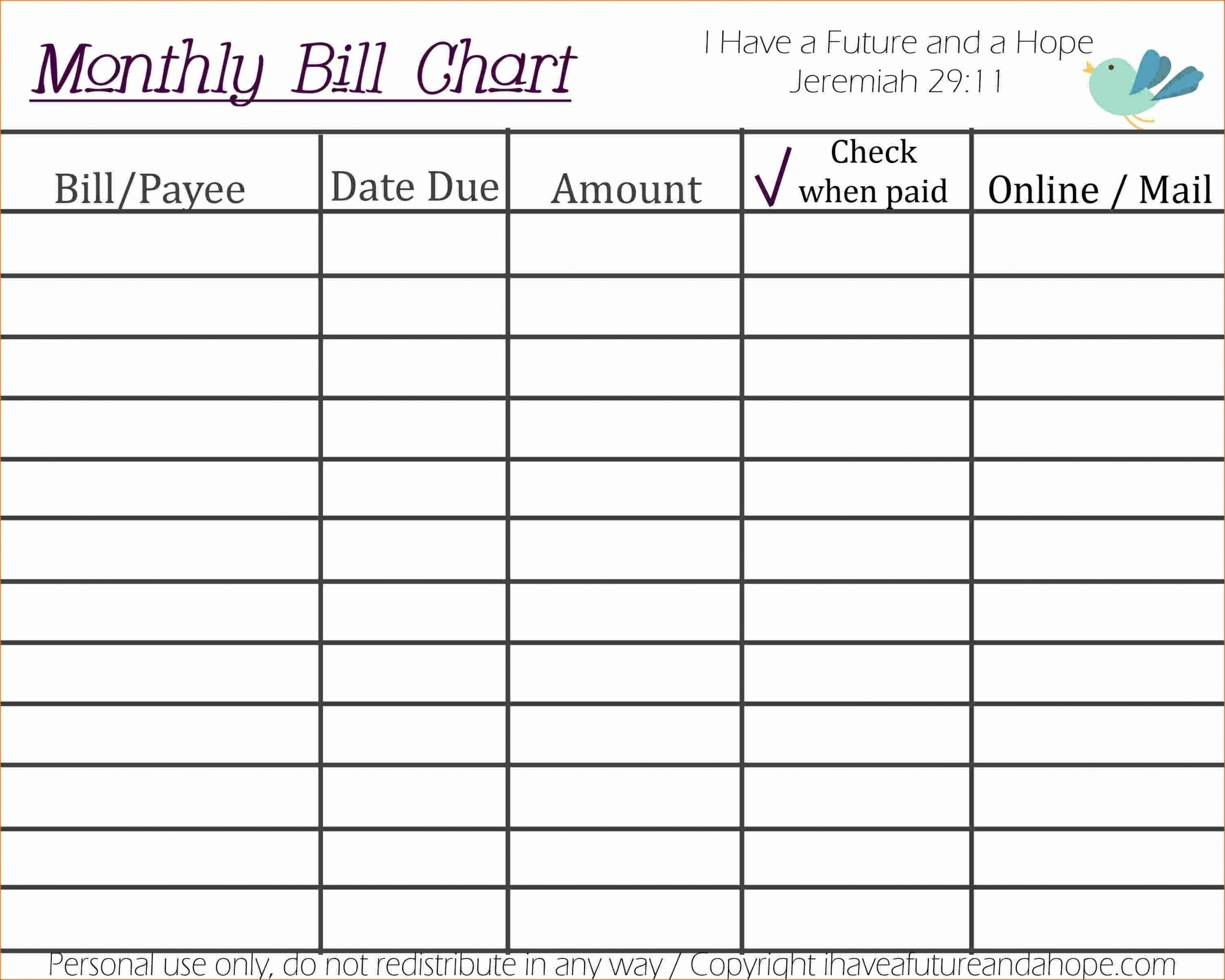 Collect Bill Payment Calendar Free