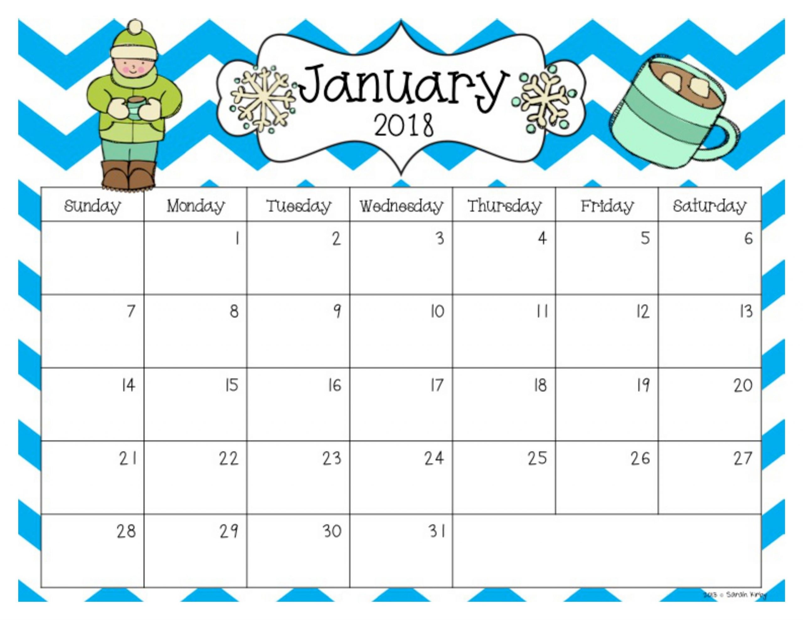 Collect Blank Calendar Chart For Classroom