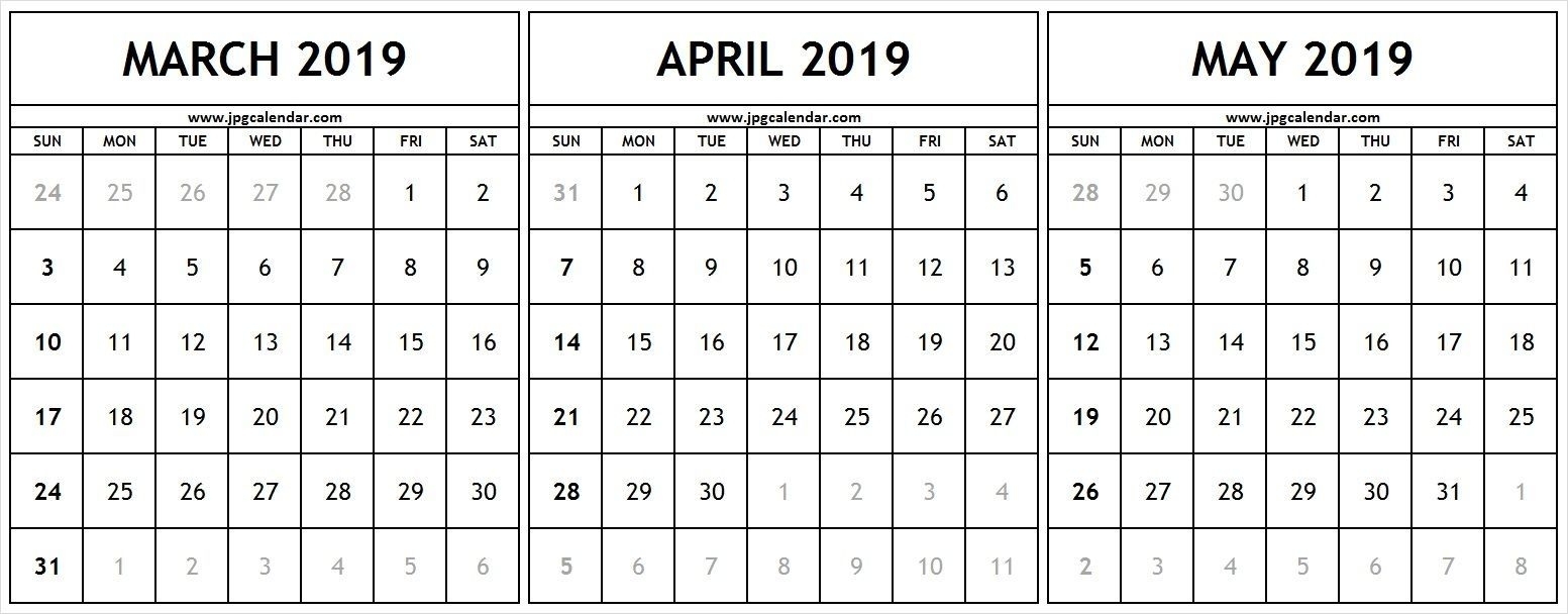 Collect Calendar April To March