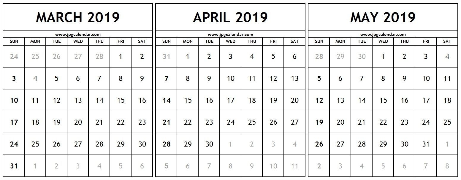 Calendar April To March Best Calendar Example