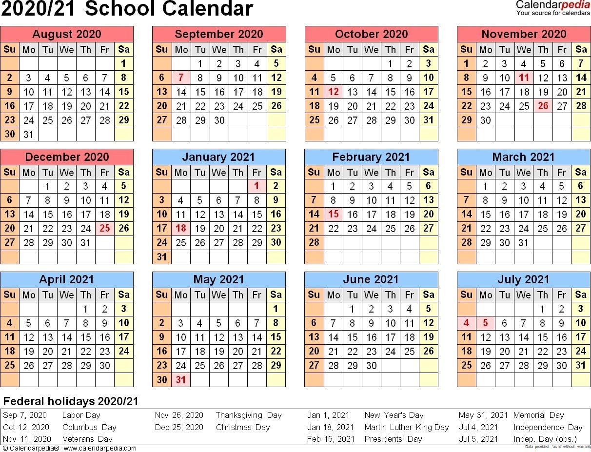 Collect Calendar Of April 2021 School