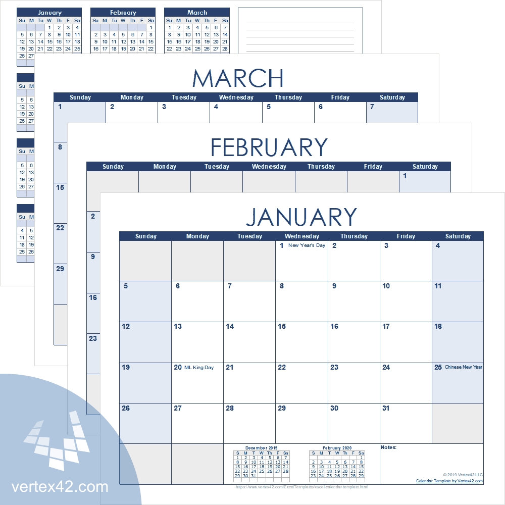 Collect Calendar Template Free