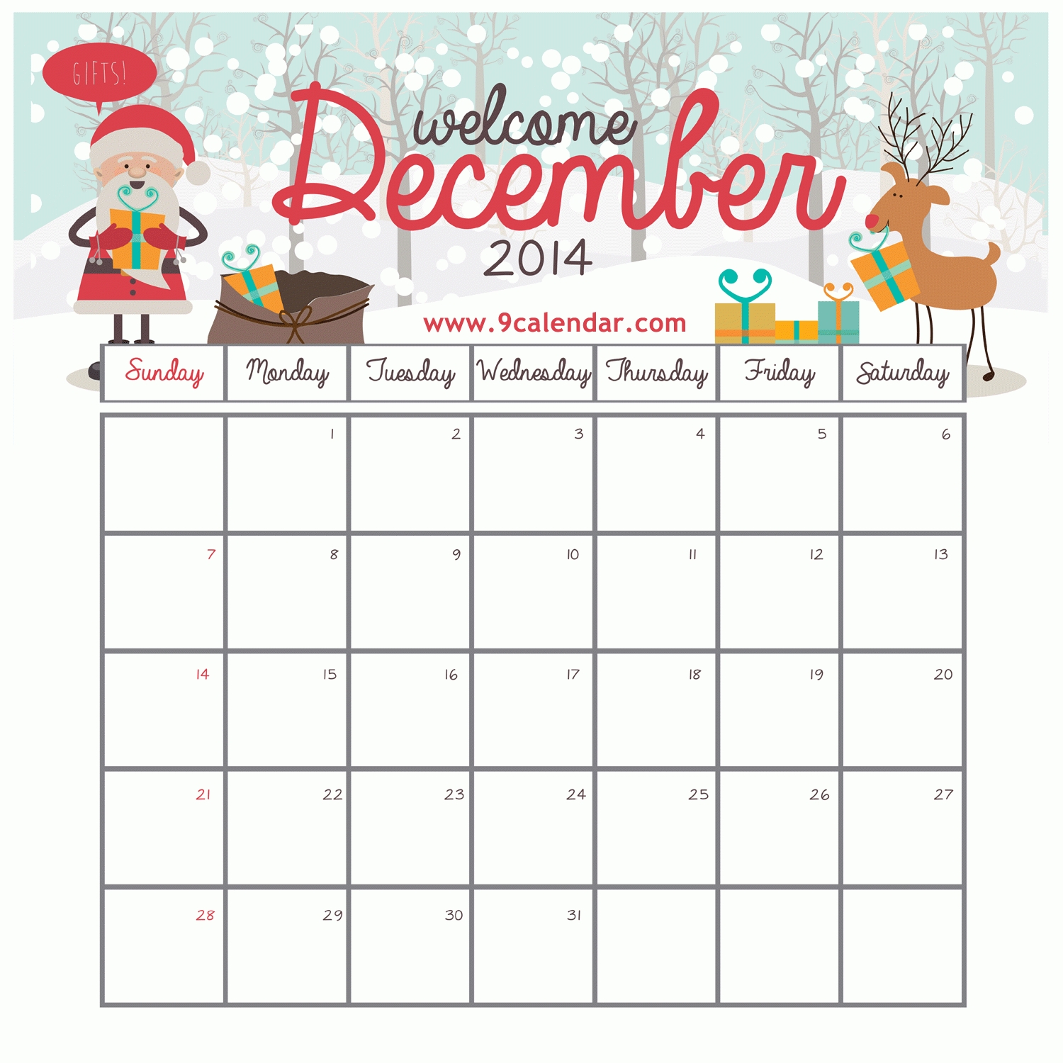 Collect Calendar Template With Clip Art