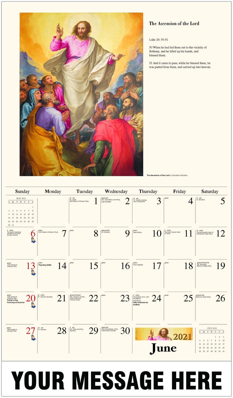 Collect Catholic Calender 2021 Image