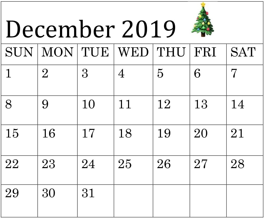 Collect December Christmas Calendar Printable