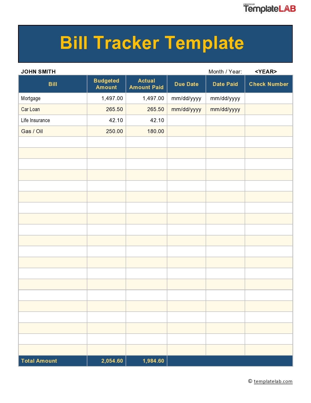 Collect Excel Bill Roganizer