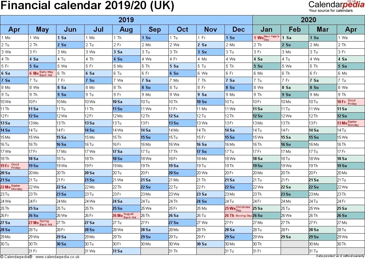 Collect Financial Year Calender With Week Numberes