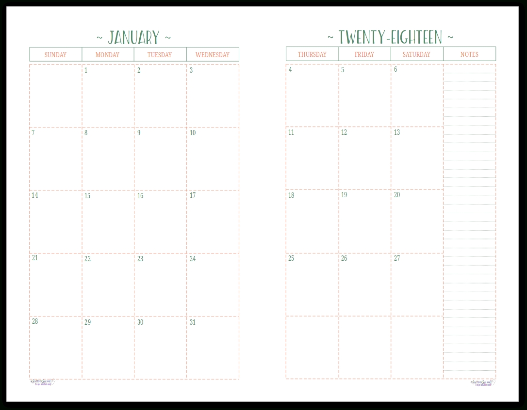 Collect Free 5X8 Weekly Planner Printables