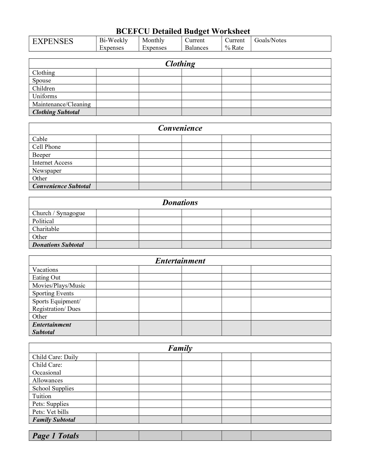 Collect Free Printable Biweekly Bill Planner