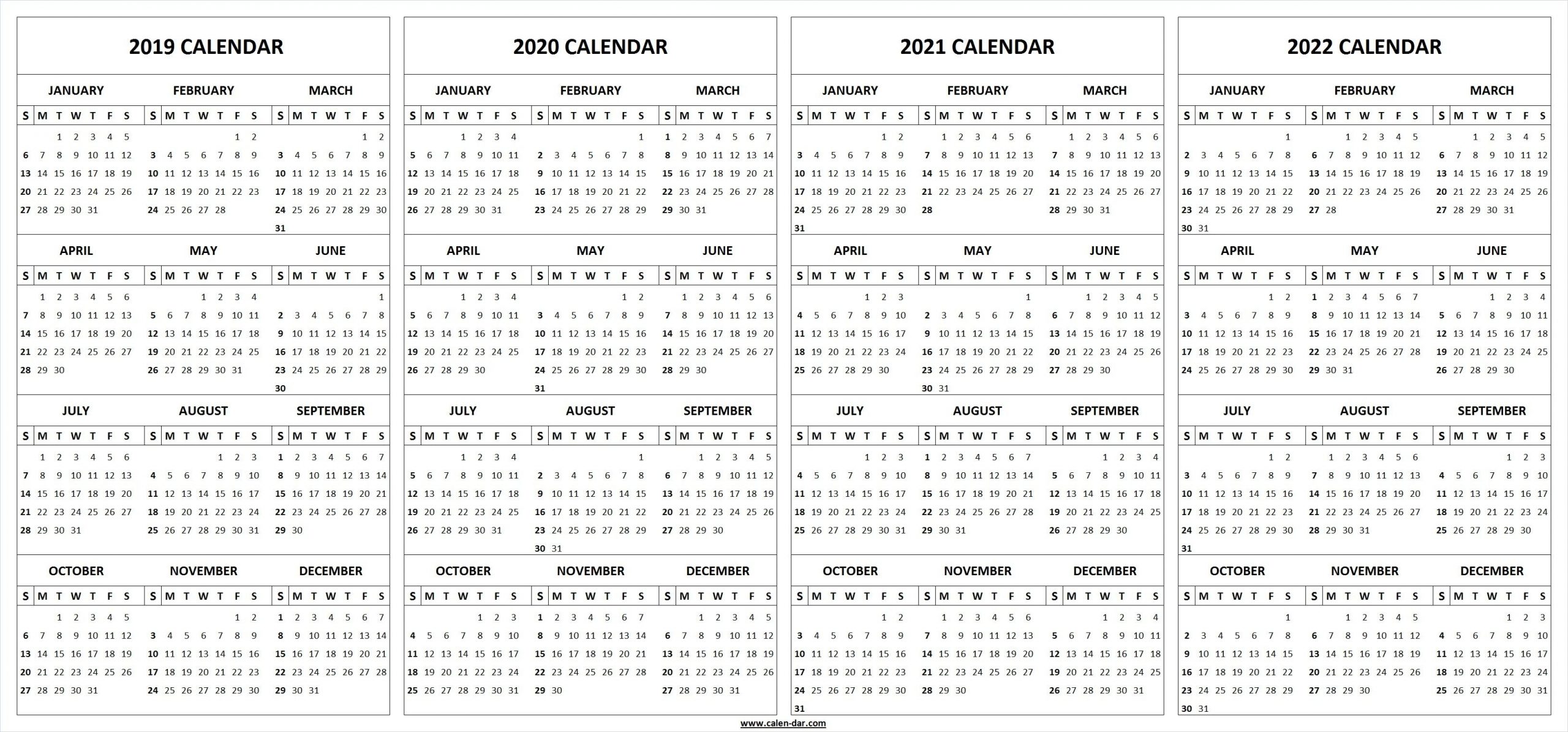 Collect Free Printable Calendars 2021 2022